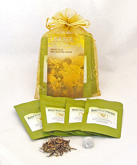 Tea packaging with 'Lisa See' branding on a white background