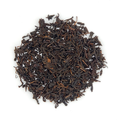 Close up of dry tea leaves
