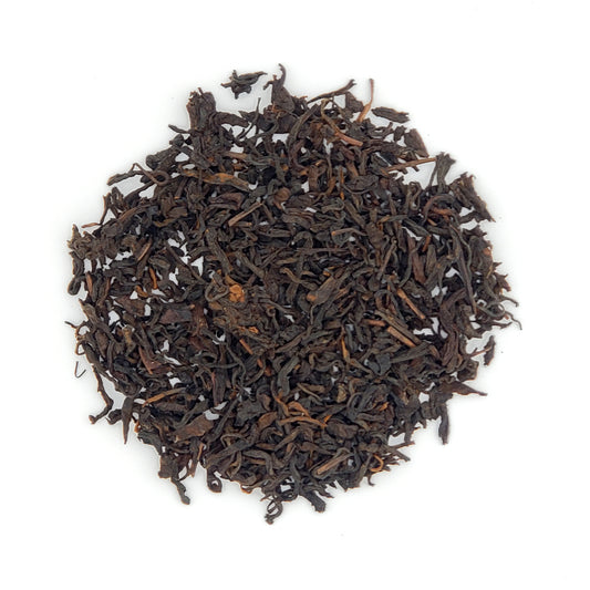 Close up of dry tea leaves